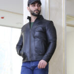 کاپشن چرم مردانه کد 11401