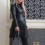 پالتو چرم زنانه کمربندی - Image 5